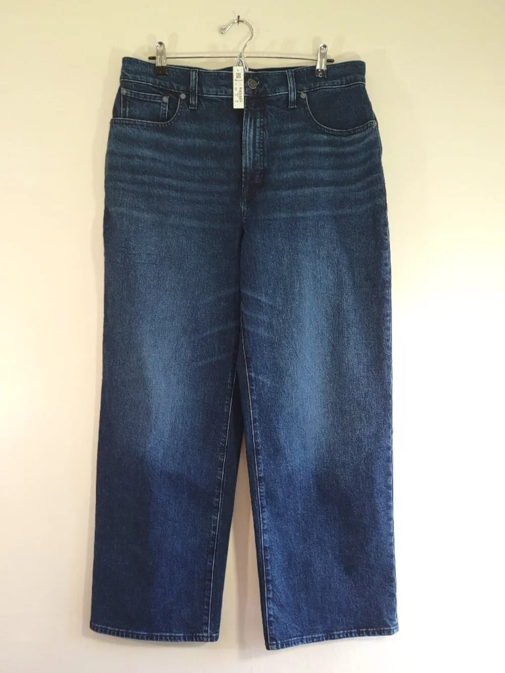 NWT Madewell The Perfect Vintage Jean Wide-Leg Medium-Dark Wash Size 31 - Picture 2 of 10
